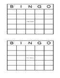 blank printable bingo carfds