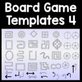 Blank Board Game Templates 4 + Spinners & Arrows