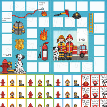 Blank Board Games - Firefighter (File Folder Games) plus ABC ...