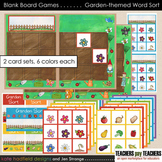 Blank Board Games - Garden Word Sort