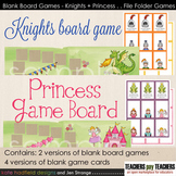 Blank Board Games - Knights and Princesses (File Folder Games)