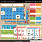 Blank Board Games - Pets Word Sort