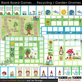 Blank Board Games - Recycling / Garden Gnomes (File Folder Games)