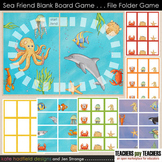 Blank Board Games - Sea Friends (File Folder Games)