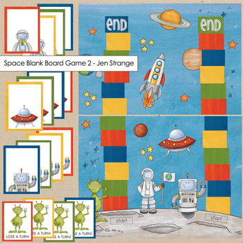 Blank Board Games - Space (File Folder Games) w/ bonus ...