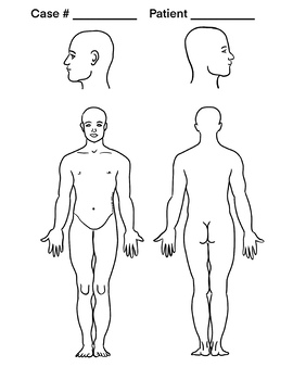 Blank Body Diagrams! Perfect for Forensics (Autopsy) or Anatomy! Print & Go
