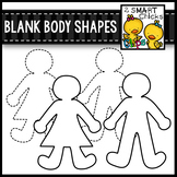 Blank Body Shapes Clip Art