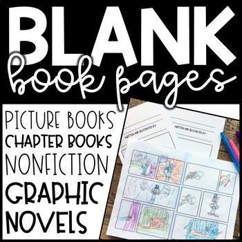 Blank Book Pages - Write A Book - Mini Book - Graphic Novel | Tpt