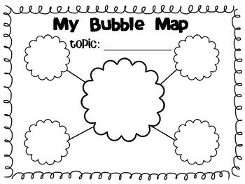 Preview of Blank Bubble Map Template