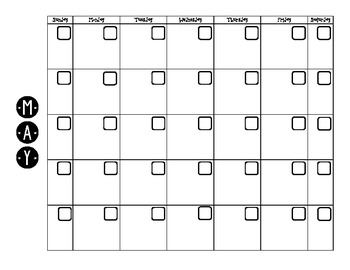 Blank Calendar Pages (B&W) by Stacy Willis | TPT