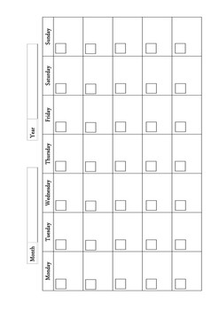 Blank Calendar templates with practice by The Learning Nest SG | TPT