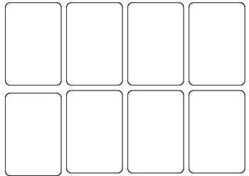 Blank Card game template by Persha Darling