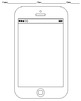 Blank Cell Phone Templates (4 templates) by Handy Teaching Tools