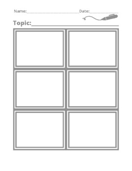 Preview of Blank Chart, Graphic Organizer, Virtual, Online, Remote, Distance Learning