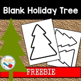 Blank Christmas (Holiday) Tree (Printable)