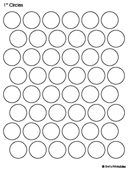 1.5 Inch Circle Template Blank Template SVG PNG JPG Graphic Design