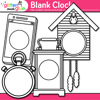 blank clock face clip art