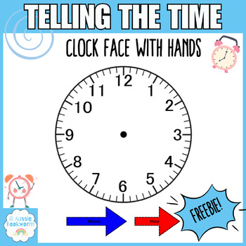Preview of Blank Clock Face with Hands