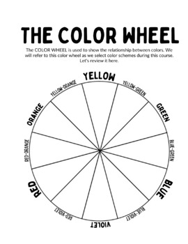 Preview of Blank Color Wheel