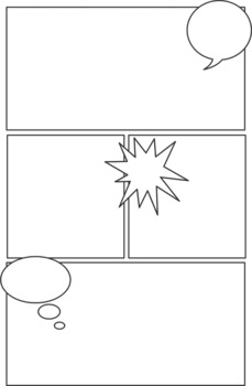 Blank Comic Book Templates - Create Your Own Comic Book by Classroom of  Genius