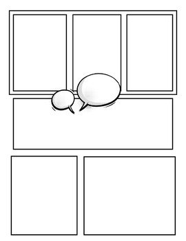 Blank Comic Book: Create Your Own Comic Strip, Blank Comic Panels, 50Pages  A4