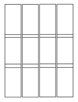 Blank Comic Book Paper: 12-panel comic paper with light-gray boxes for easy  panel customization