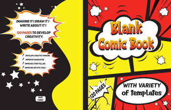 Preview of Blank Comic Book With Variety Of Templates, Comic 8.5x11