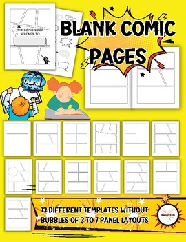 Comic Sketch Book: Comic Empty Variety of Templates, Panel Layouts, Draw  Your Own Comics for Kids and Adults (Paperback)