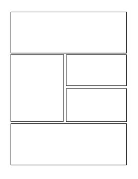 Preview of Blank Comic Strip Template