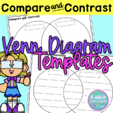 Blank Compare and Contrast Venn Diagram Template