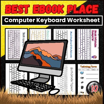 Preview of Blank Computer  Keyboard Worksheet  for Kids
