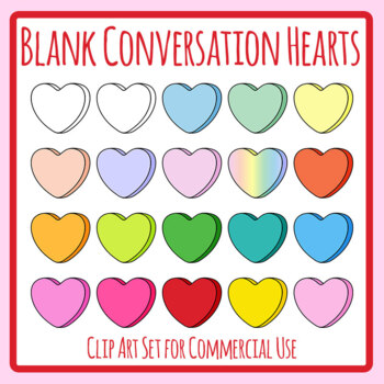 Blank Conversation Heart Lollies Valentine s Day Heart Candy Templates
