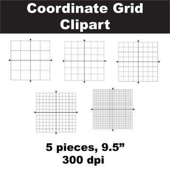 Preview of Blank Coordinate Grid Clipart - Free