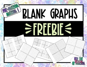 Preview of Blank Coordinate Plane Graphs - FREE