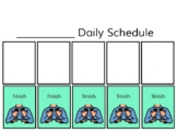 Blank Daily Flip and Fold Schedule