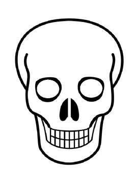 el dia de los muertos skull drawing