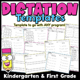 Blank Dictation Pages for Kindergarten and First Grade