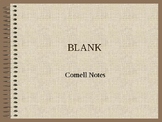 Blank Editable Cornell Notes PPT