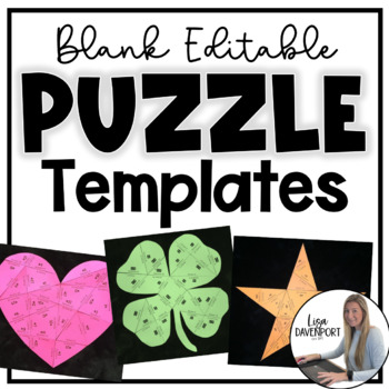 Preview of Blank Editable Puzzle Template Bundle