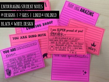 Preview of Blank Encouraging Notes