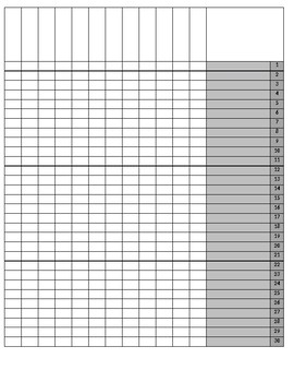 Blank Fillable Teacher Grading Sheets by Teacher Resources for Share