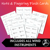 Blank Fingering and Note Name Flashcards
