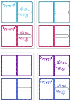 Blank Flash Card Templates by You Can Teach Anything | TPT