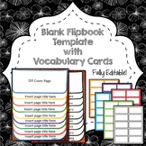 Blank Flip Book Template, Generic, All Year, Editable, Voc
