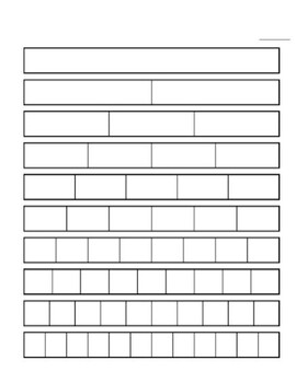 Preview of Blank Fractions Chart