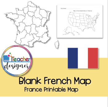 Preview of Blank France Map (France Printable Map)
