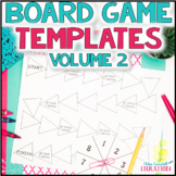 Math Board Game Project - Blank Game Board Templates to Cr