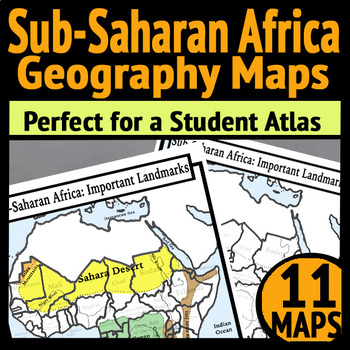 Preview of Sub Saharan Africa Geography Maps: