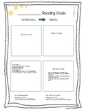 Blank Goal Sheet or Conference Tracker with Pre-made Post-its