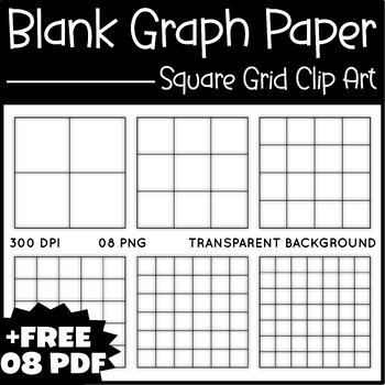 Preview of Blank Graph Paper Templates Clip Art Math Square Grid